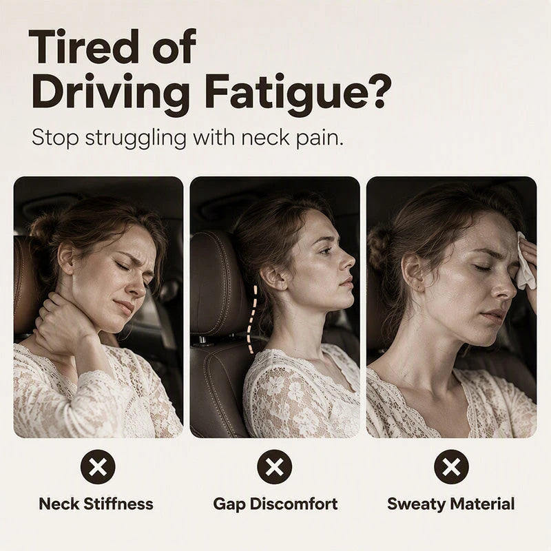 Ergonomic Memory Foam Car Neck Pillow