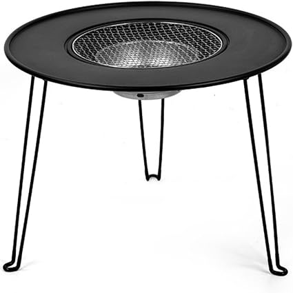 Charcoal Grill Removable with Grill Handle Tabletop BBQ Braze with Foldable Removable Table Legs, Table Grill, Garden Parties & Outdoor BBQ, Easy to Assemble and Clean